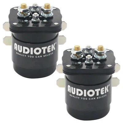 2xAudiotek 200 Amp Relé 12V Solenoide Servicio Continuo Batería Aislador y Rodgers Foto 1 de 4