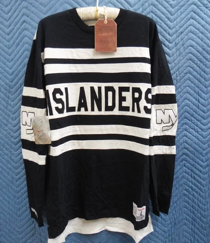 New York NY Islanders Open Net Long Sleeve Hockey Game Shirt Jersey Sweatshirt Cover