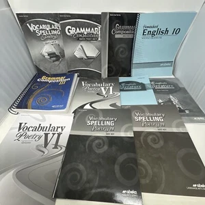Abeka Book English Literature Vocabulary Spelling Poetry Grammar lot of 11 - Picture 1 of 7