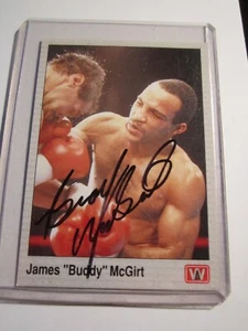 1991 JAMES MCGIRT BOXING CARD #128 AW SPORTS BOXING CARD AUTOGRAPHED BBA17A -A - Picture 1 of 2