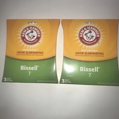 NEW Arm & Hammer Bissell 7 Odor Eliminating  Vacuum Bags # 62615D Lot Of 2 - Image 1 of 2