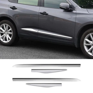 Cubierta de moldeo de protector corporal cromada para puerta lateral 4 piezas apta para Acura RDX 2019-2021 - Imagen 1 de 12