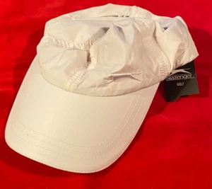 Cappello da golf in nylon regolabile Slazenger con tasca con cerniera - bianco - taglia unica - nuovo con etichette - Foto 1 di 3