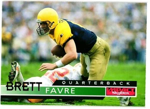 1995 SkyBox Impact #53 Brett Favre Green Bay Packers - Foto 1 di 2