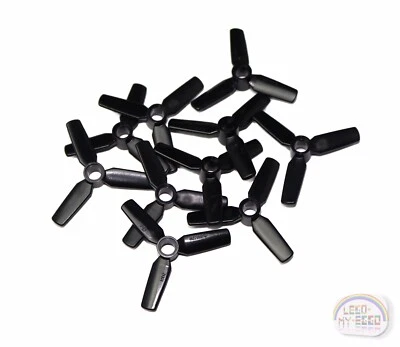 LEGO Technic - 10 x 3-Blade 5L Propeller - Black - 92842 - New - Image 1 of 4