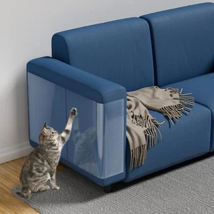 【NO PINS Pain】 Cat Scratch Furniture Protector-12 Pack Self-Adhesive Single S... - Picture 1 of 3