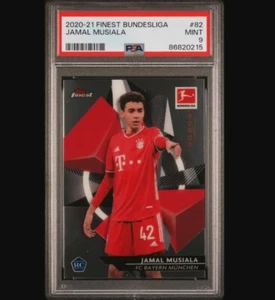 2020-21 Topps Finest Bundesliga Jamal Musiala Rookie RC PSA 9 MINT #82 - Bild 1 von 2