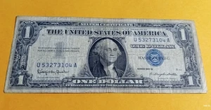 United States 1957 B One Dollar Bill Silver Certificate - Picture 1 of 3