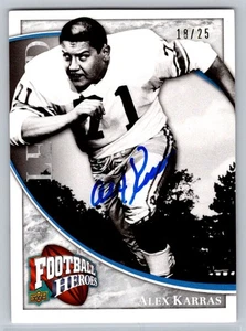 2009 Upper Deck Football Heroes - Alex Karras #281 Auto 18/25 - Picture 1 of 2