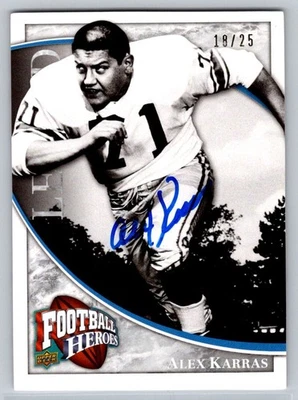 2009 Upper Deck Football Heroes - Alex Karras #281 Auto 18/25 - Image 1 of 2