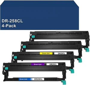 Paquete de 4 unidades de tambor DR-258CL DR258 para Brother MFC-L3760 L3755 L3240 L3280 L8240 - Imagen 1 de 1