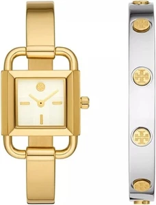 Tory Burch TBW7257 Creme Zifferblatt Goldfarben Edelstahl Armband Band - Bild 1 von 9