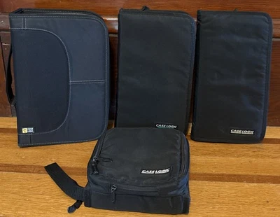 Vintage Lot Case Logic Portable CD Player/Discman 220 Disc Capacity Handle Black - Image 1 of 4