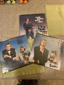 James Bond Laserdisc Criterion Collection Set, All Three Movies, EX Condition - Picture 1 of 16