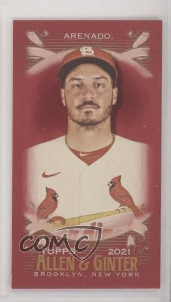 2021 Topps Allen & Ginter's X Mini Red /5 Nolan Arenado #136 - Image 1 of 2