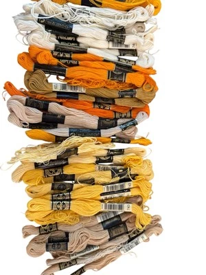 BRAND NEW  DMC Floss 72 packs 8 m Colors Between 721-758 - Image 1 of 4