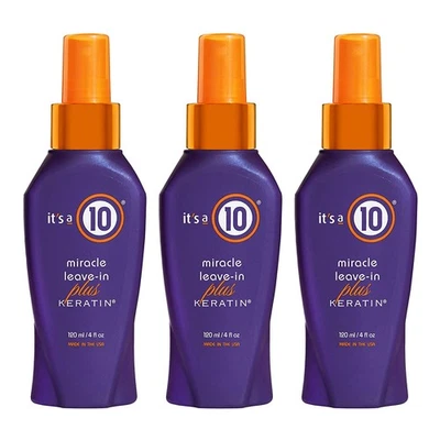 It’s A 10 Miracle Leave-In Plus Keratin 4 Oz - 3 Pack - Image 1 of 3