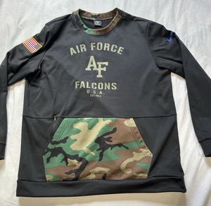 Suéter de fútbol americano Nike XL cuello redondo camuflaje Dri-Fit de la Academia de la Fuerza Aérea de los Estados Unidos - Imagen 1 de 10