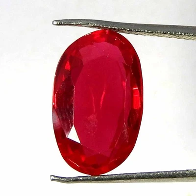 7.95CtsNatural 14x8x5 Imitation Ruby Oval Cut Cabochon Loose Gemstones - Image 1 of 3
