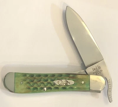 Nueva Caja 2025 Estuche Hueso Verde Brillante Russ Bloqueo (Piel de Lagarto) Foto 1 de 2