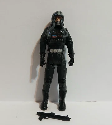 Figura de acción Hasbro 2006 Star Wars ROTS Clone Pilot (traje negro) 3,75" pulgadas Foto 1 de 4
