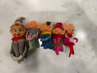 Ratón y elfos de fieltro vintage Foto 1 de 4