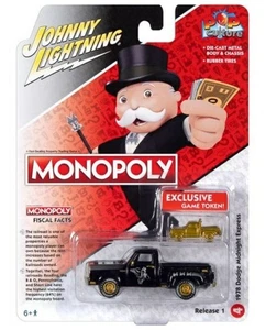 JOHNNY LIGHTNING, DODGE Midnight Express 1978 Black - MONOPOLY - dalla serie ... - Foto 1 di 1