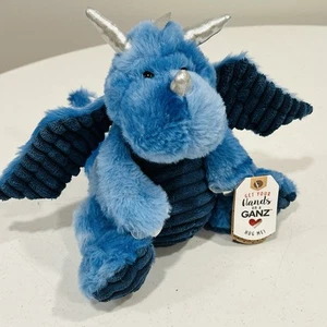 Baby Ganz DAPPER DYNAMIC DRAGON Blue Plush Stuffed Animal NWT - Picture 1 of 8