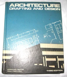 VINTAGE ARCHITECTURE DRAFTING AND DESIGN  1977 THIRD EDITION - Picture 1 of 8