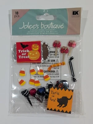 Pegatinas para álbumes de recortes de dulces de Halloween truco o trato de Jolee's Foto 1 de 2