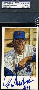 Ron Swoboda Signed Psa/dna 1994 Ron Lewis1969 Mets Authentic Autograph - Picture 1 of 1