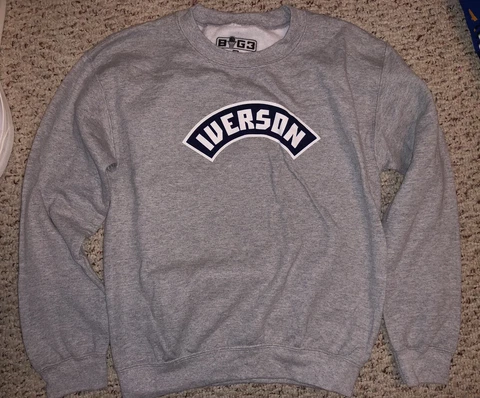 New Big3 Allen Iverson Mens Crewneck Sweatshirt Small Cover