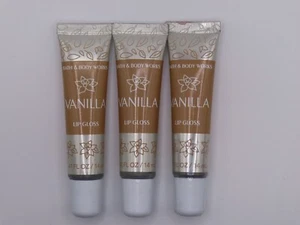 Bath & Body Works Lip Gloss Vanilla 0.47 Fl oz. Pack of 3 - Picture 1 of 1