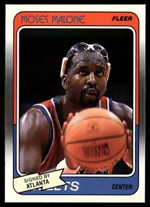 Moses Malone | 1988-89 Fleer #118 | Near Mint or Better - Picture 1 of 2