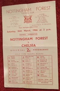 Nottingham Forest Reserves vs Chelsea Reserve 1965/6. - Foto 1 di 2