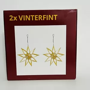 IKEA VINTERFINT Hanging Decoration, handmade Star/Straw - Picture 1 of 2