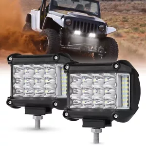 Auxbeam 4"Side Shooter LED Pods 19W LED Light Off Road Bar Spot Flood Combo Beam - Bild 1 von 12