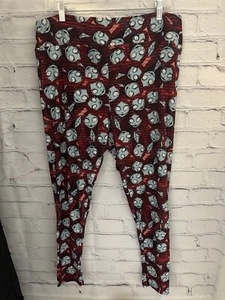 LuLaRoe Disney Red/Blue Nightmare Before Christmas Themed Leggings EUC TC2 - Picture 1 of 6