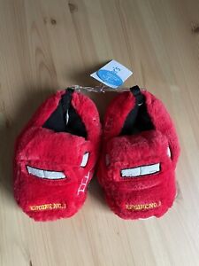 Carter’s Orion Slippers, Fire Truck Red Engine Fuzzy Warm Small 5-6 NEW