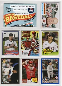 2023 TOPPS ARCHIVES COMPLETE 375 CARD SET w/4Insert Sets - Picture 1 of 5