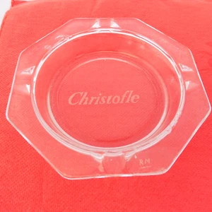Cendrier Ashtray publicitaire - CHRISTOFLE 11.5 cm Ø - Picture 1 of 3