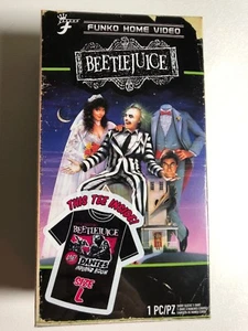 NUOVA T-shirt Funko Home Video Beetlejuice Target esclusiva taglia Large - Foto 1 di 7