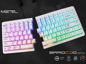 Mistel Barocco MD770 RGB USB-C Mechanical Ergonomic Split Keyboard | Brand New - Picture 1 of 8
