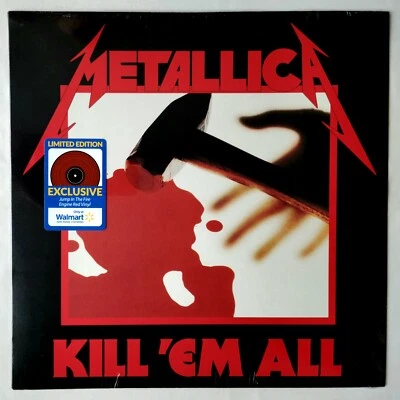 ROCK - METALLICA - KILL 'EM ALL LP - WALMART LIMITED EDITION RED VINYL EXCLUSIVE - Image 1 of 2