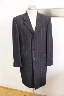 Herrenmantel J. PHILIPP "It's", 54, Woll-Mischgewebe, breiter Nadelstreifen grau - Bild 1 von 2