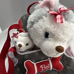 Hallmark Interactive Story Buddy Jingle Bell Plush And Carrier NO Books or CDs - Picture 1 of 11