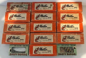 15 Vintage AS IS Martin Plugs Tackle Fish FIshing Lures Salty Boogie - Picture 1 of 20