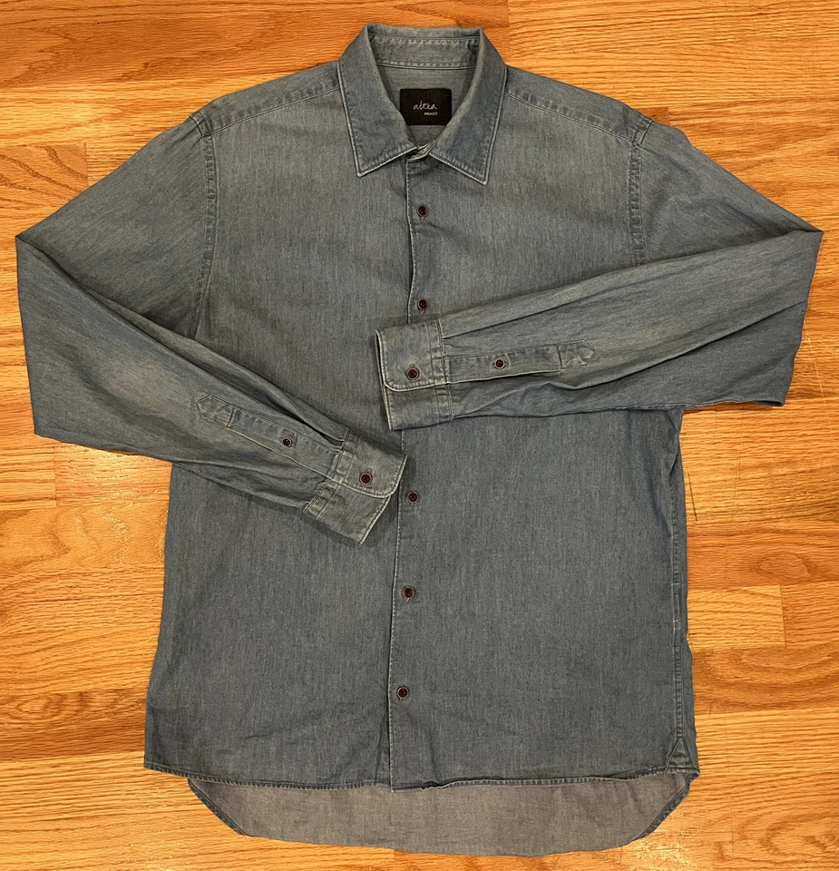 Altea Indaco Denim Shirt, Mens Small, Excellent Condition - Image 1 of 4