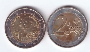 Luxemburg 2 Euro Gedenkmünze 2022 10. Hochzeitstag EGH Guillaume u. Stephanie - Picture 1 of 1
