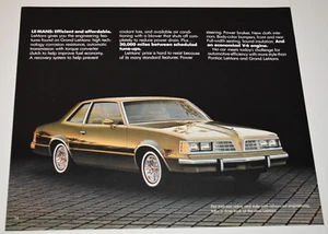 1981 Pontiac Lemans Original Dealer Advertisement Print Ad 81 Le Mans - Picture 1 of 1